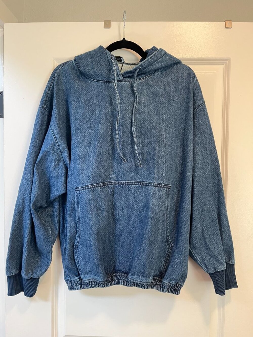 Zara Denim Sweatshirt - Women's S